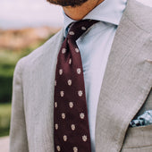 Giglio Di Firenze Silk Tie Hand Rolled