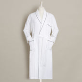Linen Dressing Gown In White