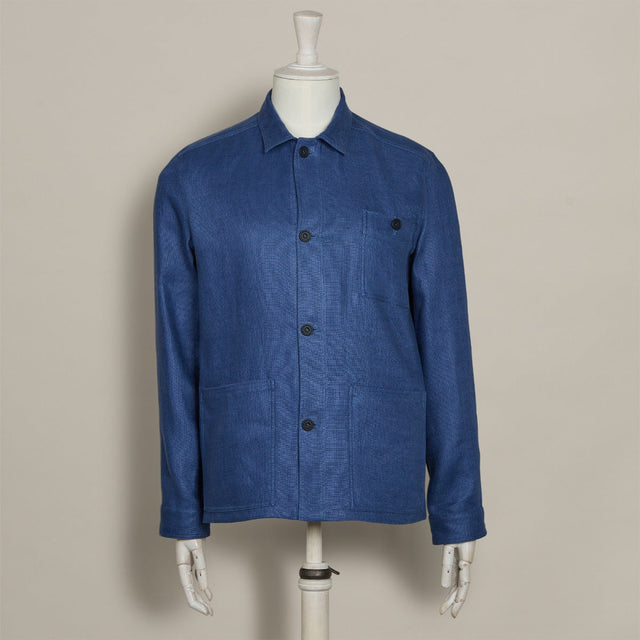 Linen Jacket No. 2 in Dark Blue