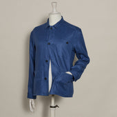 Linen Jacket No 2 In Dark Blue