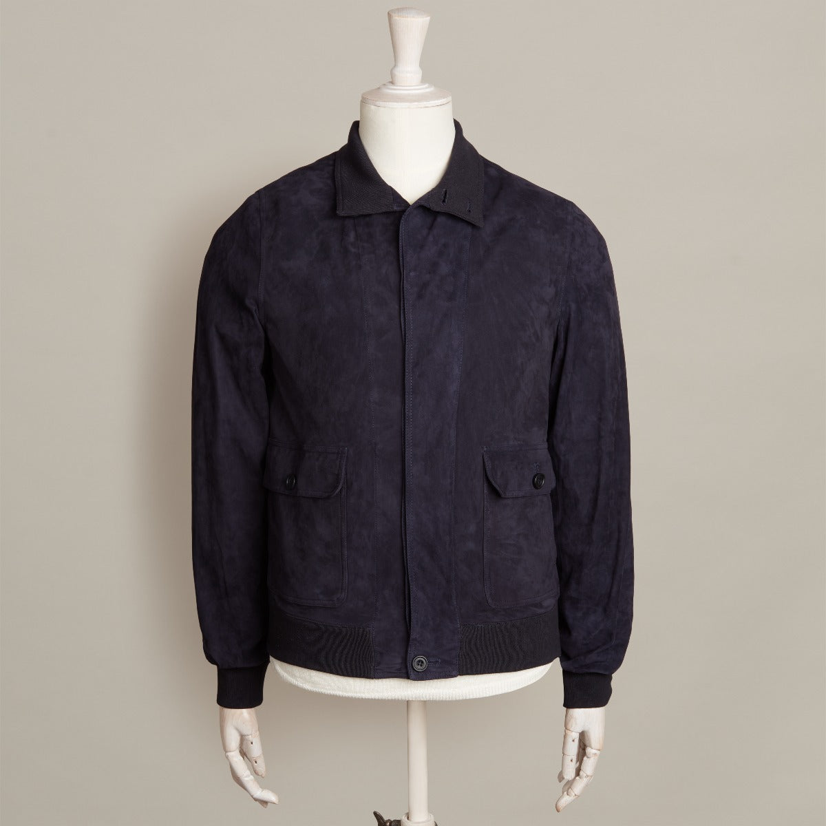 Suede Blouson Jacket In