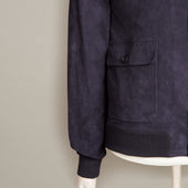 Suede Blouson Jacket In