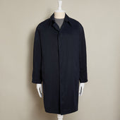 Regular Microfibre Raincoat In Dark Navy