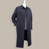 Long Microfibre Raincoat In