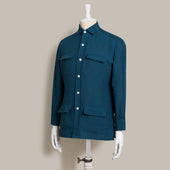 Linen Safari Overshirt In