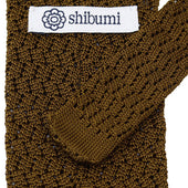 Zigzag Silk Knit Tie