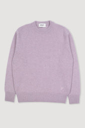 Cashmere crew neck sweater.Pink - Silky rose