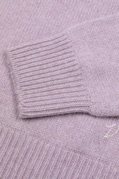 Cashmere crew neck sweater.Pink - Silky rose