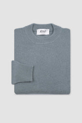 Cashmere crew neck sweater. Green - Field