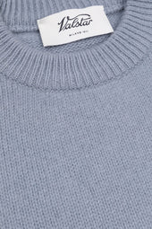 Cashmere crew neck sweater. Light blue - Air