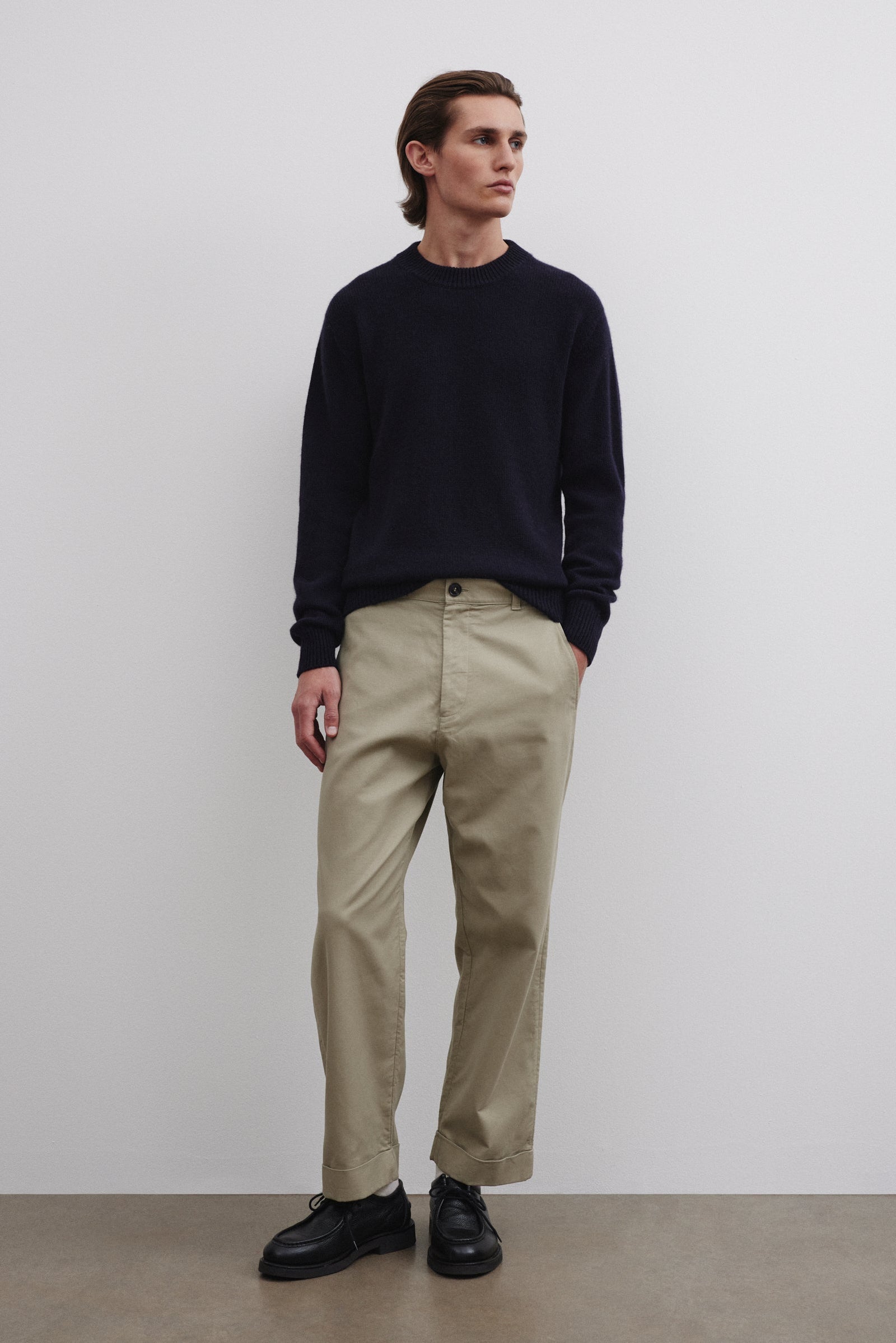 Cashmere Crew Neck Sweater Blue