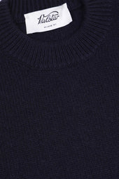 Cashmere crew neck sweater. Blue - Navy