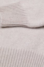 Cashmere turtleneck sweater. Beige - Dust