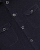 Boiled Wool Knitted Shirt Jacket