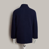 Unstructured Cashmere Blend Knitted Pea Coat