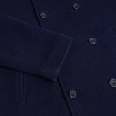 Unstructured Cashmere Blend Knitted Pea Coat