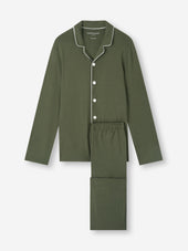 Men's Pajamas Basel Micro Modal Stretch Evergreen
