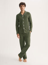 Men's Pajamas Basel Micro Modal Stretch Evergreen