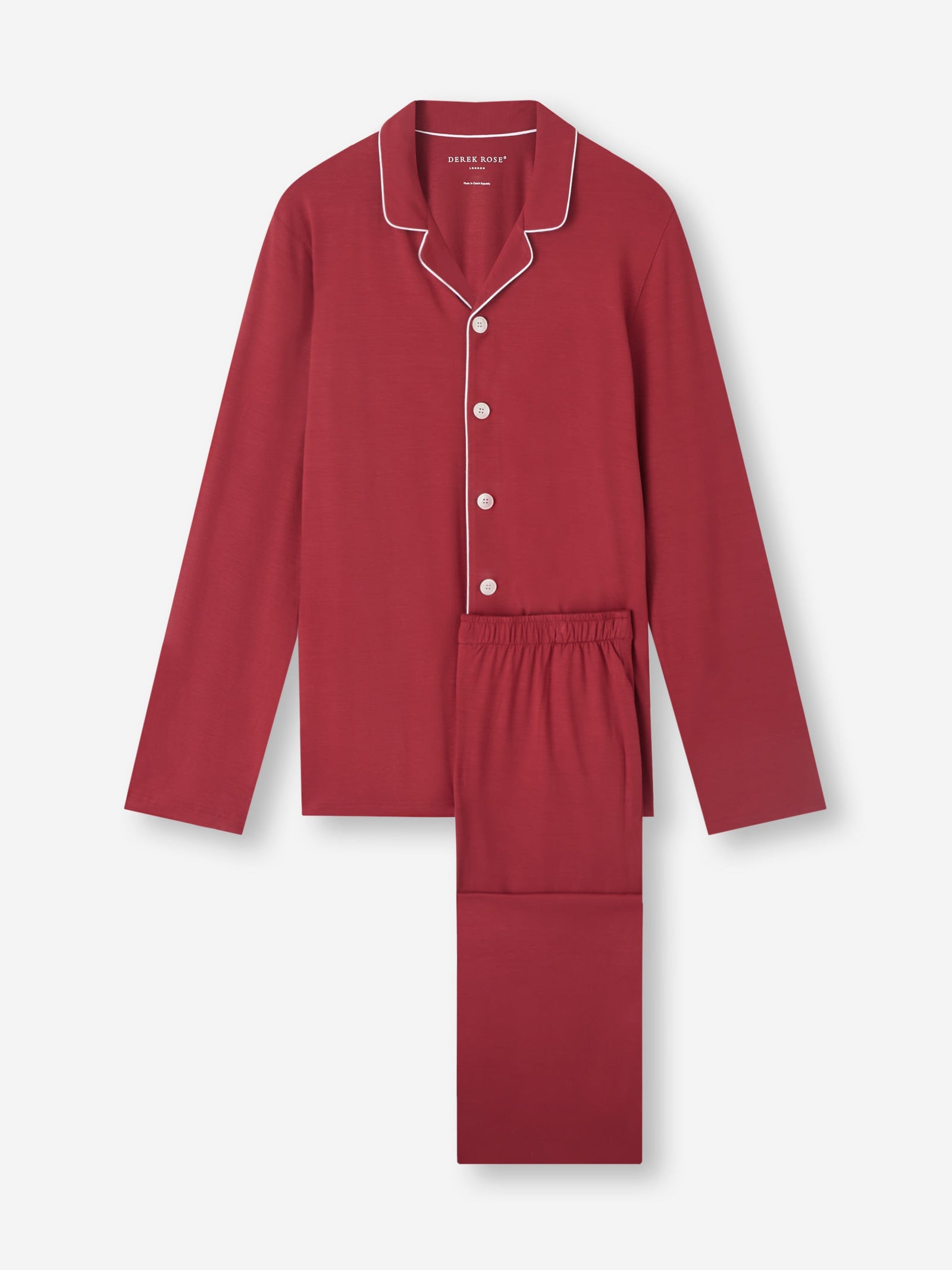 Men's Pajamas Basel Micro Modal Stretch Rustic Red