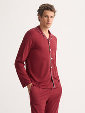 Men's Pajamas Basel Micro Modal Stretch Rustic Red