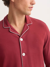 Men's Pajamas Basel Micro Modal Stretch Rustic Red