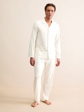 Men S Pajamas Basel Micro Modal Stretch Vanilla