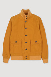 Unlined Valstarino jacket in a water repellen cotton-nylon blend fabric. Yellow - Duck