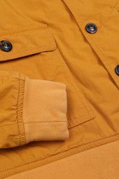 Unlined Valstarino jacket in a water repellen cotton-nylon blend fabric. Yellow - Duck