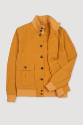 Unlined Valstarino jacket in a water repellen cotton-nylon blend fabric. Yellow - Duck