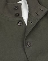 Linen Valstarino jacket, unlined. Green - Oliva
