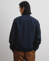 Linen Valstarino jacket, unlined. Blue - Blu notte