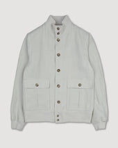 Linen Valstarino jacket, unlined. Beige - Ecrù