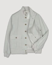 Linen Valstarino jacket, unlined. Beige - Ecrù
