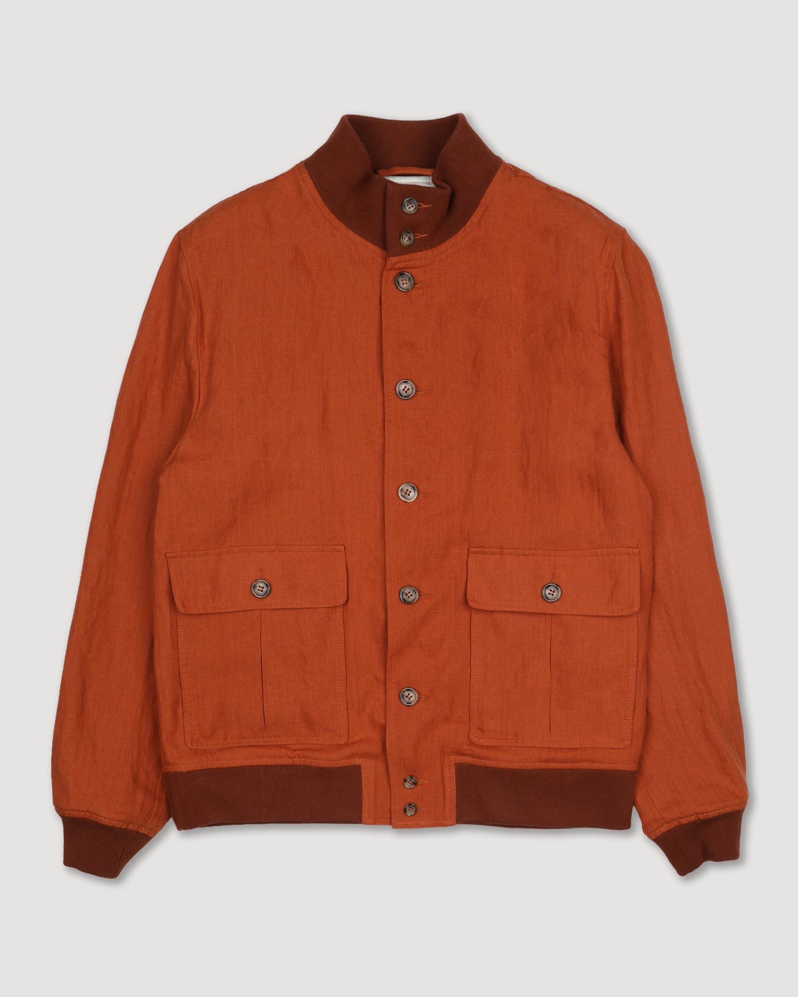 Linen Valstarino Jacket Unlined Carota