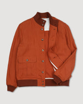 Linen Valstarino Jacket Unlined Carota