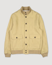 Linen Valstarino jacket, unlined. Yellow - Propoli