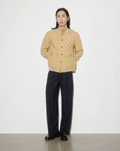 Unlined Valstarino in stretch cotton poplin. yellow - Uovo
