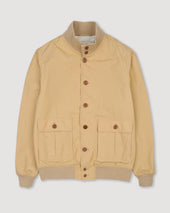 Unlined Valstarino in stretch cotton poplin. yellow - Uovo