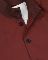 Unlined Valstarino in stretch cotton poplin. Brown - Ruggine