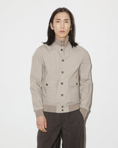 Unlined Valstarino in stretch cotton poplin. Beige - Desert
