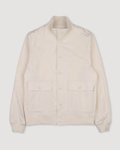 Unlined Valstarino in stretch cotton poplin. Beige - Champignon