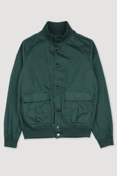 Unlined Valstarino jacket in cotton-nylon fabric. Green - Conifer