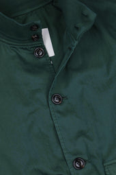 Unlined Valstarino jacket in cotton-nylon fabric. Green - Conifer