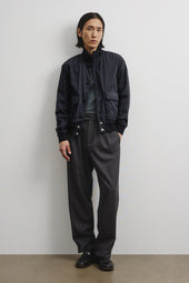 Unlined Valstarino jacket in cotton-nylon fabric. Blue - Navy