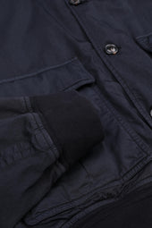 Unlined Valstarino jacket in cotton-nylon fabric. Blue - Navy