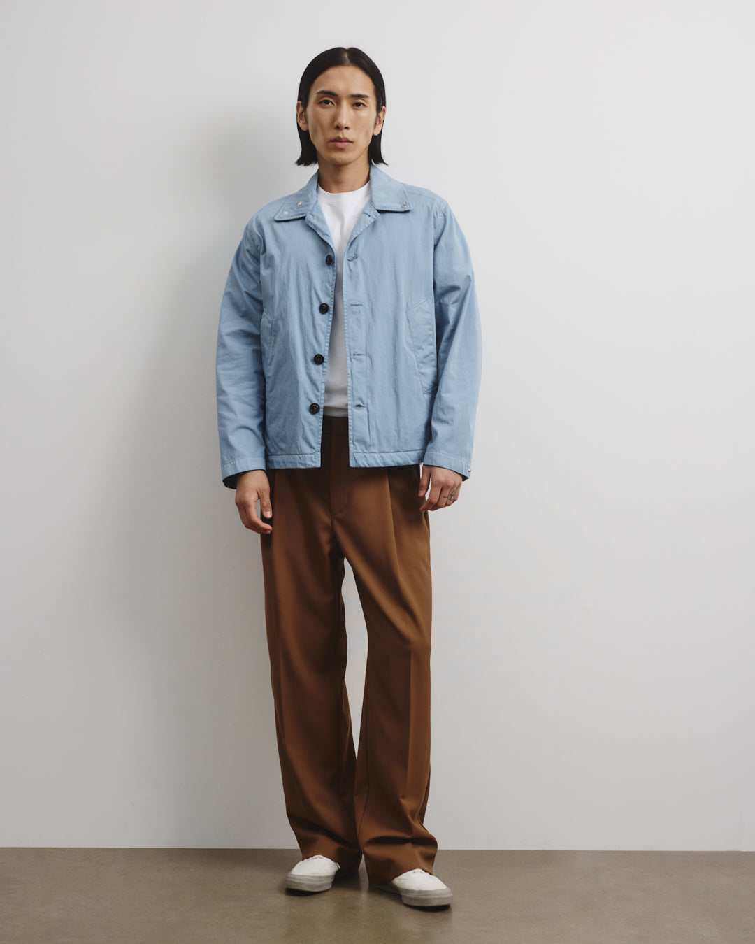 Ted Unlined Coach Jacket In Cotton Nylon Fabric Light Pilota