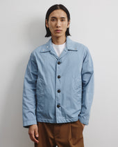 Ted unlined coach jacket in cotton-nylon fabric.. Light blue - Pilota