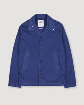 Ted unlined coach jacket in cotton-nylon fabric. Blue - Nautico
