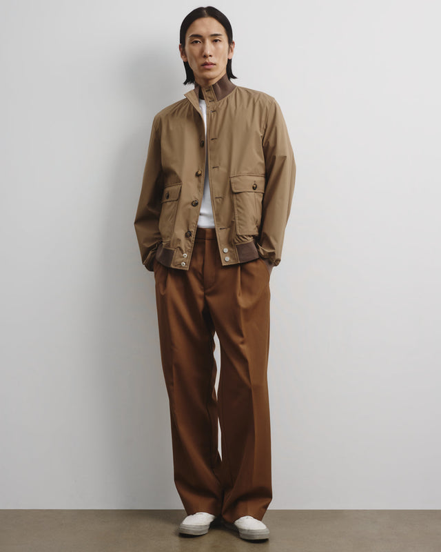 Packable Valstarino in 3 layer microfiber, waterproof. Brown - Avana