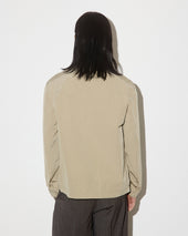 Potter coach jacket in water repellent peach touch cotton/nylon fabric, unlined. Beige - Sabbia